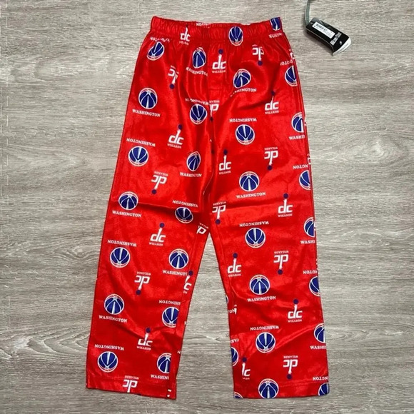 NWT‎ Washington Wizards NBA Kids Pajama Pants Red Basketball Fan Gear Size Large - Picture 1 of 2